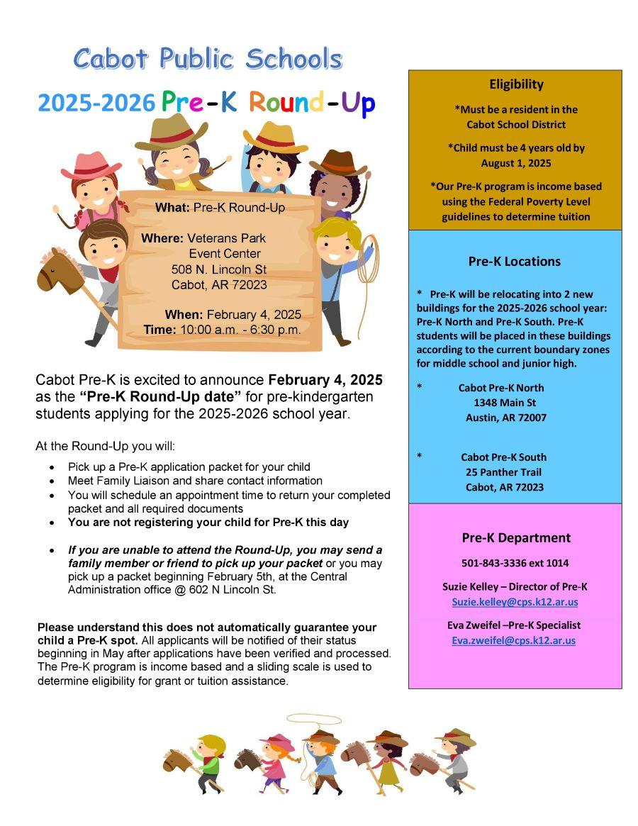 Pre-K Round-Up Flyer